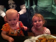 Hanging out at the Cock and Lion.  My youngest was getting a bit surly, so we left shortly after the pic was taken.