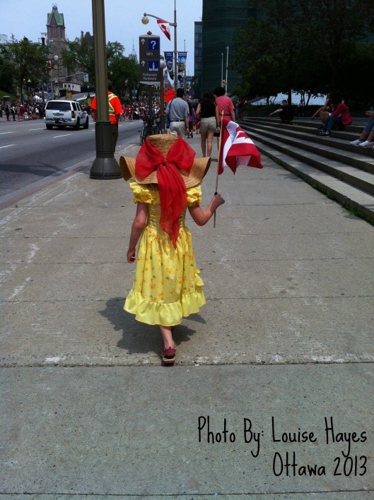 My eldest daughter, Canada Day in Ottawa - July 1, 2013