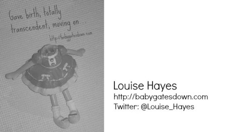I've been to a few blog conferences and was informed a business card was required. So Tada!