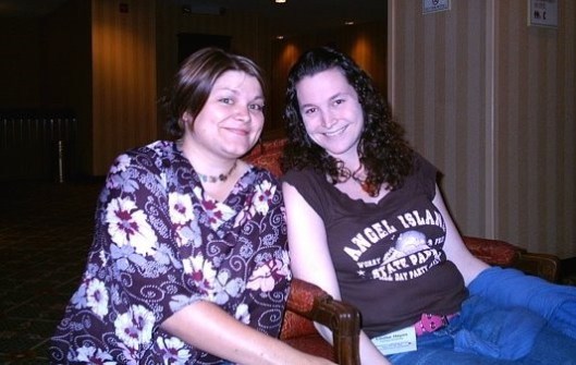 Lyndsay (one of my early blog muses) and I – at a Frontier College conference about 10 years ago.