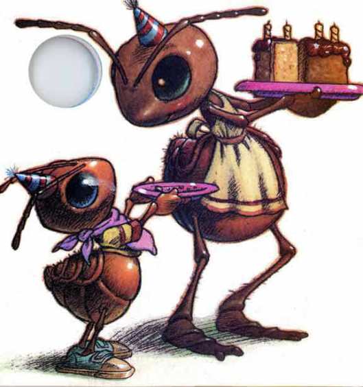 Richard Bernal Illustration - from the Publications International ,Ltd 1993  Sing- With- Me  The Ants Go Marching One By One